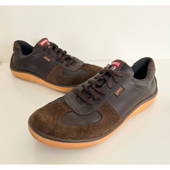 CAMPER Musto Emirates Team New Zealand Suede Leather Shoes Brown Men EU 43 US 9 - Picture 1 of 13